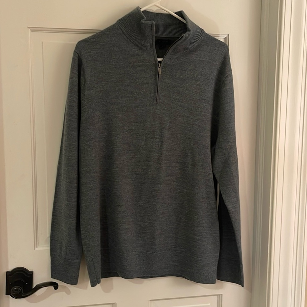 J crew factory merino wool blend 1/4 zip. Large